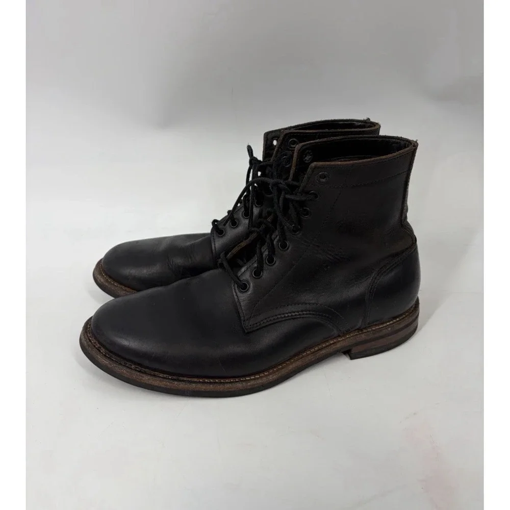 Oak Street Bootmakers Leather Trench Boots Size 11 D Natural Dainite Soles USA